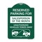 Signmission Reserved Parking for Salesperson of the Month Unauthorized Vehicles Towed Away, A-DES-GW-1824-23076 A-DES-GW-1824-23076 - alternate 1